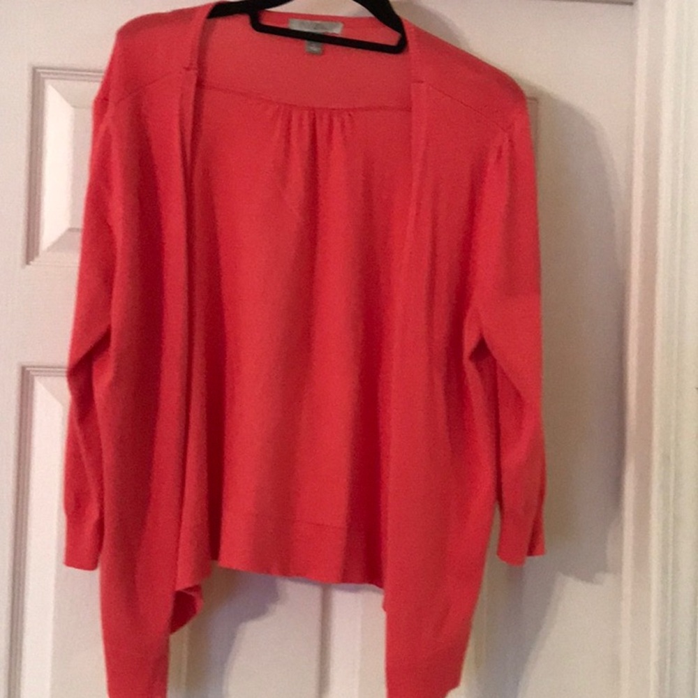 Roz & Ali Vibrant Coral Cardigan